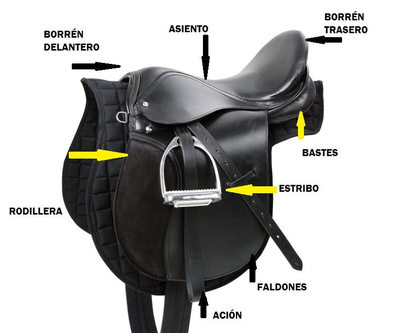 Partes silla montar